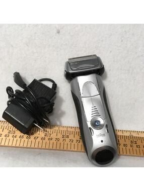 Braun Series 7 Electric Cordless Silver Shaver - Works -   Charger works